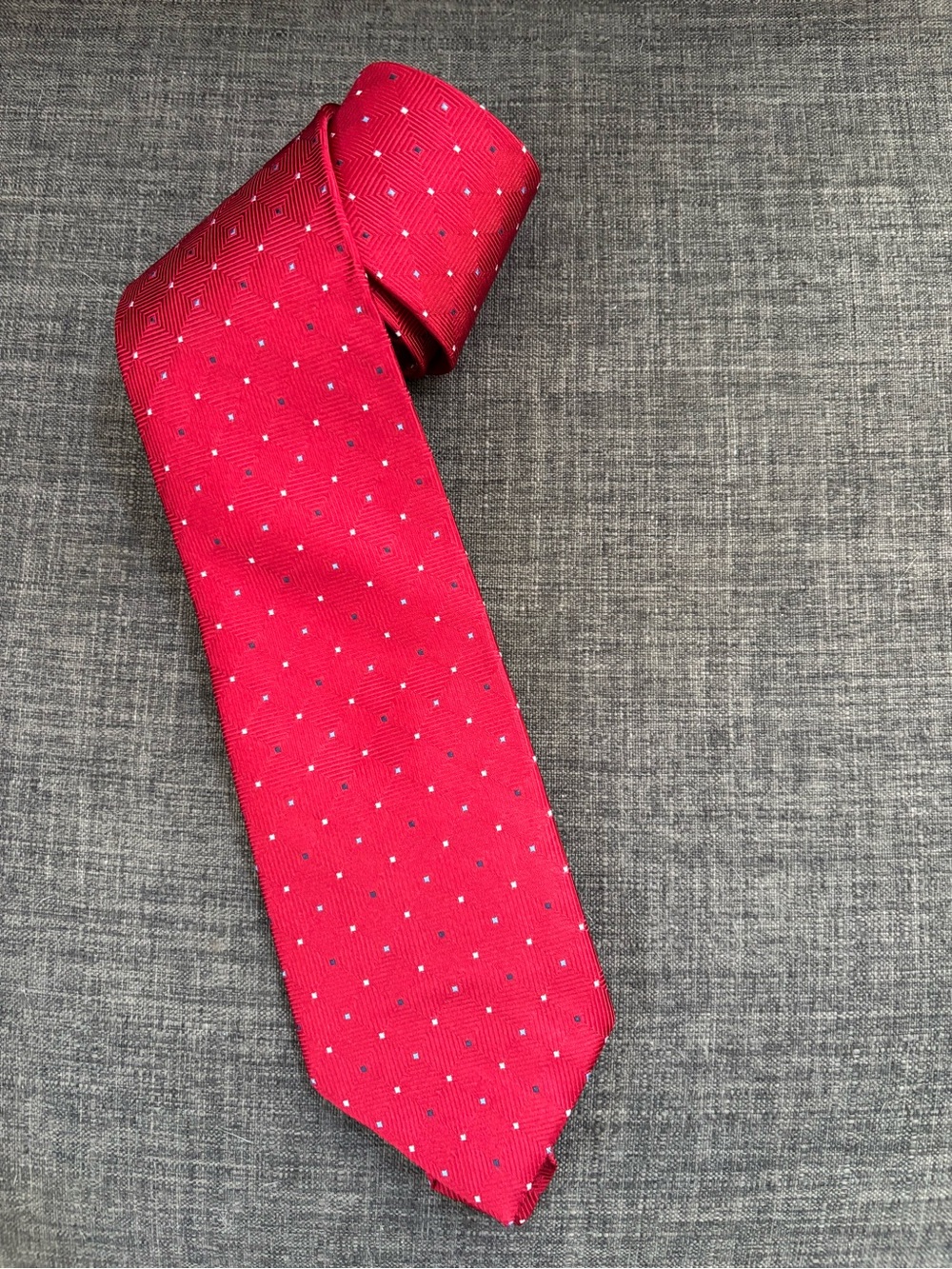 Brooks Brothers Silk Red Microdot Tie 58”